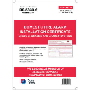 BS 5839-6 Fire Alarm Installation Certificate