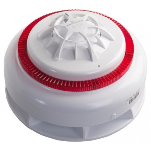 XPander Sounder Beacon Base (Red) and A1R Heat Detector