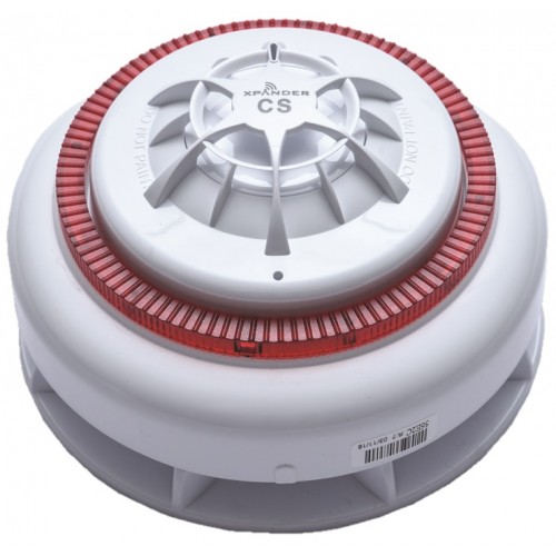 XPander Sounder Beacon Base (Red) and CS Heat Detector